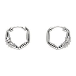 Silver Hoop Earrings 232039M144000