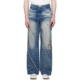 Blue Ely Jeans 241039M186015