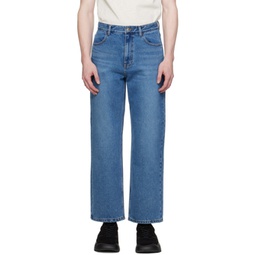 Blue Significant Tag Jeans 241039M186007