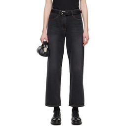Black Significant Contrast Jeans 241039F069012
