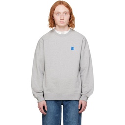 Gray Significant Patch Sweatshirt 241039M204002