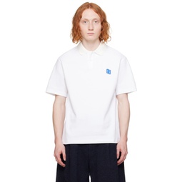 White Significant Patch Polo 241039M212000