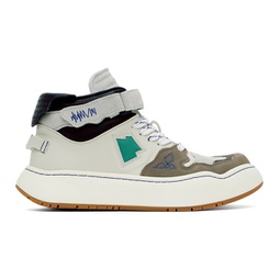 Green & Gray Log KHALIF Sneakers 241039M236000