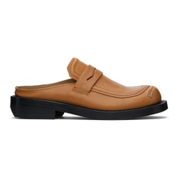 Brown Curve MU03 Slip-On Loafers 241039M231002