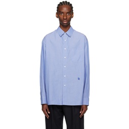 Blue Significant Droptail Shirt 241039M192005