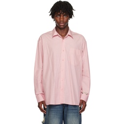 Pink Pinstripe Shirt 232039M192005