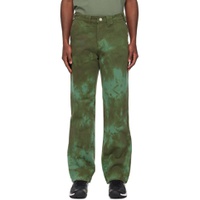 Green Duty Trousers 231108M191003