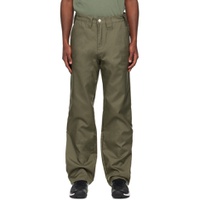 Green Duty Trousers 231108M191005
