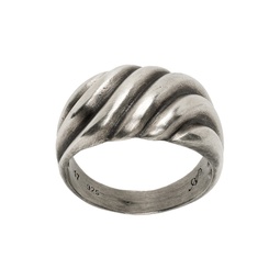 Silver Pretzel Carving Ring 232138M147000