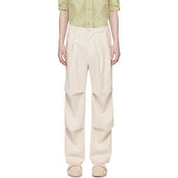 Beige Technical Trousers 241138M191009