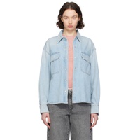 Blue Gwen Denim Shirt 241214F109009