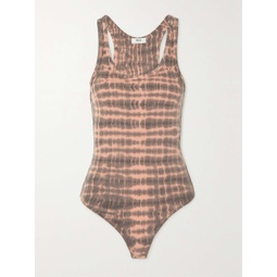 AGOLDE Maria tie-dyed ribbed stretch-jersey bodysuit