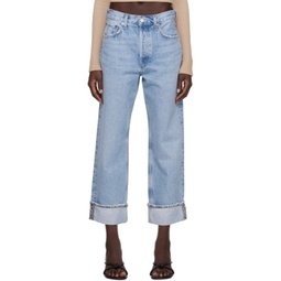 Blue Fran Jeans 241214F069075