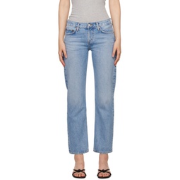 Blue Amber Jeans 241214F069056