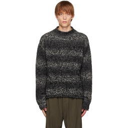 Black Mock Neck Sweater 222319M201005