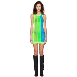 Multicolor Striped Mini Dress 231319F052003