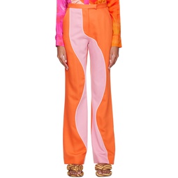 Orange   Pink Madhu Trousers 231291F087000