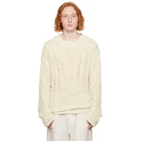 Off White Double Layer Sweater 232460M201001
