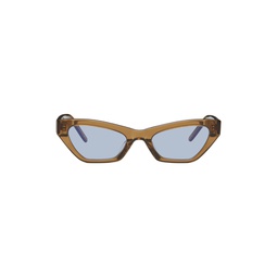 Brown Vector Sunglasses 232381F005005