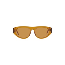 Orange Bricks   Wood Edition Halldale Sunglasses 221381F005035