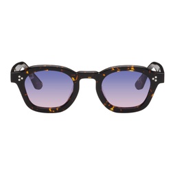 Tortoiseshell Logos Sunglasses 241381M134063