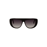 Black Oversized Mask Sunglasses 222483F005008