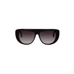 Black Oversized Mask Sunglasses 222483F005008