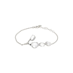 Silver Droplet Bracelet 241201M142003