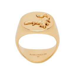 Gold Hybrid Ring 241201M147001