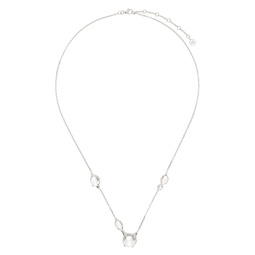 Silver Droplet Necklace 241201M145019