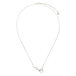Silver Drip Necklace 241201M145020