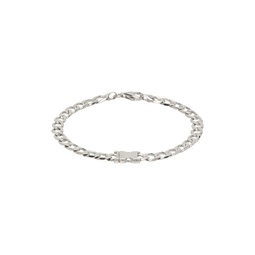 Silver Unity Curb Chain Bracelet 232201M142003