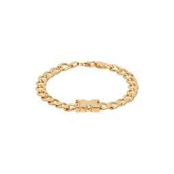 Gold Maxi Unity Curb Chain Bracelet 232201M142004