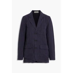 Linen, TENCEL and cotton-blend twill blazer