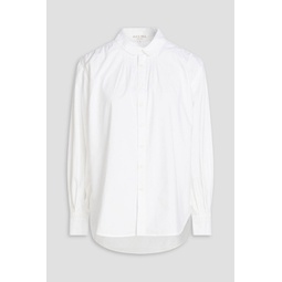 Kit pintucked cotton-poplin shirt