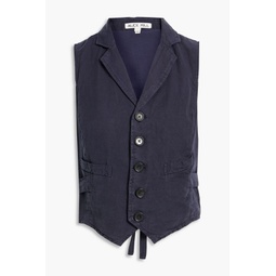 Non-Suit linen, Tencel and cotton-blend twill vest