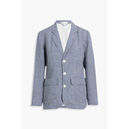 Non-Suit gingham linen blazer