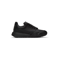 Black Court Trainer Sneakers 221259M237045