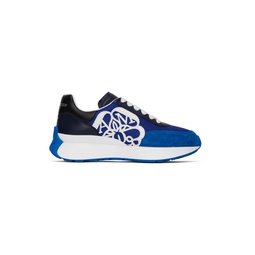 Blue Sprint Runner Sneakers 231259M237100
