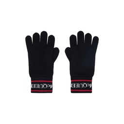 Black Selvedge Tape Gloves 231259M135001