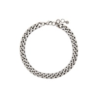 Silver Curb Chain Choker 221259F010001
