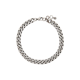 Silver Curb Chain Choker 221259F010001