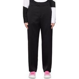 Black Creased Trousers 231259M191015