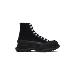 Black High Tread Slick Sneakers 222259M255004