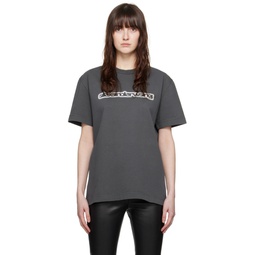 Gray Printed T Shirt 241187F110028