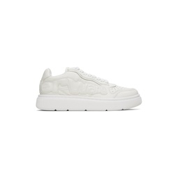 White Puff Sneakers 241187M237002