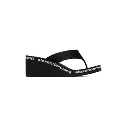 Black Wedge Sandals 232187F125002