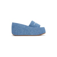 Blue Taji Platform Heeled Sandals 231187F125026