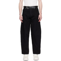 Black Belted Jeans 241187M186001