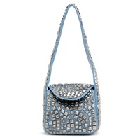 Blue   Silver Spike Small Bag 241187F048001